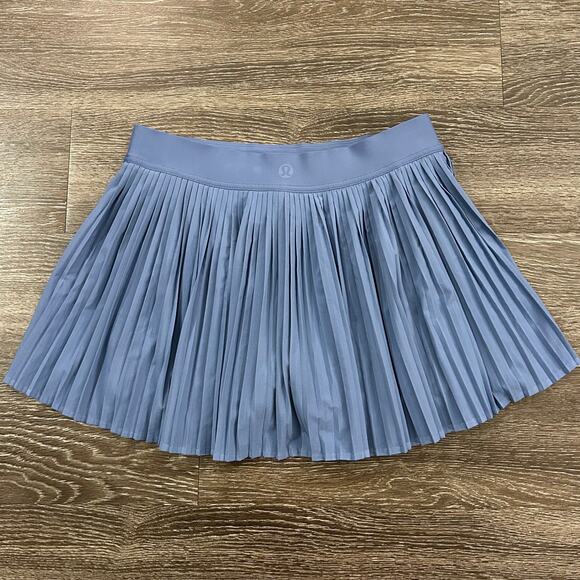 lululemon athletica Dresses & Skirts - Lululemon Varsity High Rise Pleated Tennis Skirt Oasis Blue Size 8